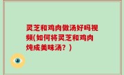 灵芝和鸡肉做汤好吗视频(如何将灵芝和鸡肉炖成美味汤？)
