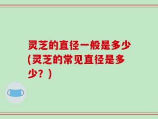 灵芝的直径一般是多少(灵芝的常见直径是多少？)