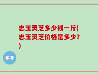 忠玉灵芝多少钱一斤(忠玉灵芝价格是多少？)