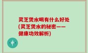 灵芝煲水喝有什么好处(灵芝煲水的秘密——健康功效解析)