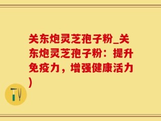 关东炮灵芝孢子粉_关东炮灵芝孢子粉：提升免疫力，增强健康活力)