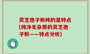 灵芝孢子粉纯的是特点(纯净无杂质的灵芝孢子粉——特点分析)
