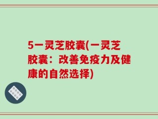 5一灵芝胶囊(一灵芝胶囊：改善免疫力及健康的自然选择)