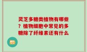 灵芝多糖类植物有哪些？植物细胞中常见的多糖除了纤维素还有什么