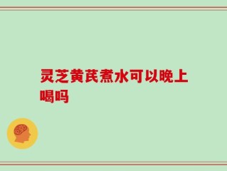 灵芝黄芪煮水可以晚上喝吗