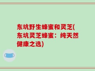 东坑野生蜂蜜和灵芝(东坑灵芝蜂蜜：纯天然健康之选)