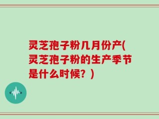 灵芝孢子粉几月份产(灵芝孢子粉的生产季节是什么时候？)