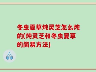 冬虫夏草炖灵芝怎么炖的(炖灵芝和冬虫夏草的简易方法)
