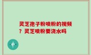 灵芝孢子粉喷粉的视频？灵芝喷粉要浇水吗