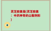 灵芝胶囊是(灵芝胶囊：中药神奇的口服剂形)