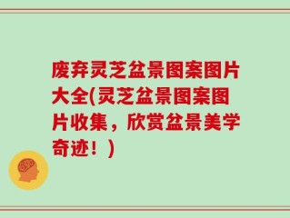 废弃灵芝盆景图案图片大全(灵芝盆景图案图片收集，欣赏盆景美学奇迹！)