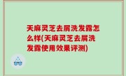 天麻灵芝去屑洗发露怎么样(天麻灵芝去屑洗发露使用效果评测)