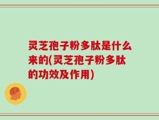 灵芝孢子粉多肽是什么来的(灵芝孢子粉多肽的功效及作用)
