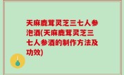 天麻鹿茸灵芝三七人参泡酒(天麻鹿茸灵芝三七人参酒的制作方法及功效)