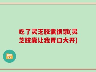 吃了灵芝胶囊很饿(灵芝胶囊让我胃口大开)