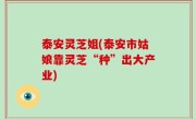 泰安灵芝姐(泰安市姑娘靠灵芝“种”出大产业)