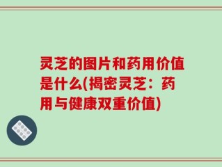 灵芝的图片和药用价值是什么(揭密灵芝：药用与健康双重价值)