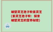破壁灵芝孢子粉紫灵芝(紫灵芝孢子粉：探索破壁灵芝的营养秘密)