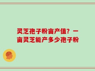 灵芝孢子粉亩产值？一亩灵芝能产多少孢子粉