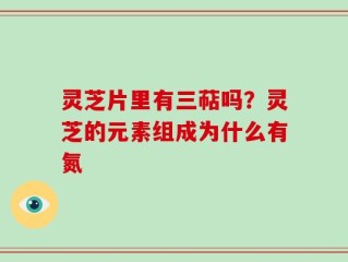 灵芝片里有三萜吗？灵芝的元素组成为什么有氮