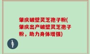 肇庆破壁灵芝孢子粉(肇庆出产破壁灵芝孢子粉，助力身体增强)