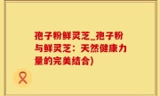 孢子粉鲜灵芝_孢子粉与鲜灵芝：天然健康力量的完美结合)