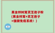 黑金桦树茸灵芝孢子粉(黑金桦茸+灵芝孢子=强健免疫系统！)