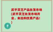 武平灵芝产品批发市场(武平灵芝批发市场开业，来选购优质产品！)