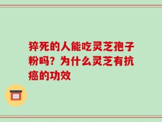 猝死的人能吃灵芝孢子粉吗？为什么灵芝有抗癌的功效