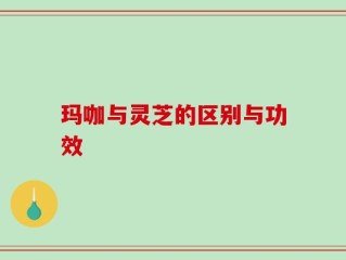 玛咖与灵芝的区别与功效