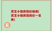 灵芝小镇宾馆价格表(灵芝小镇宾馆房价一览表)