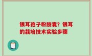 银耳孢子粉胶囊？银耳的栽培技术实验步骤