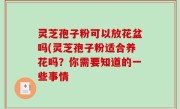 灵芝孢子粉可以放花盆吗(灵芝孢子粉适合养花吗？你需要知道的一些事情