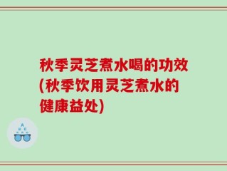 秋季灵芝煮水喝的功效(秋季饮用灵芝煮水的健康益处)
