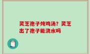灵芝孢子炖鸡汤？灵芝出了孢子能浇水吗