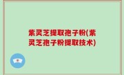 紫灵芝提取孢子粉(紫灵芝孢子粉提取技术)