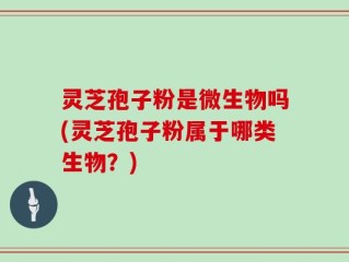 灵芝孢子粉是微生物吗(灵芝孢子粉属于哪类生物？)