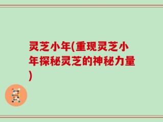 灵芝小年(重现灵芝小年探秘灵芝的神秘力量)