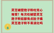 灵芝破壁抱子粉吃完心难受？每次吃破壁灵芝孢子粉后都有点肚子痛灵芝孢子粉不易消化吗