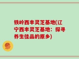 铁岭西丰灵芝基地(辽宁西丰灵芝基地：探寻养生佳品的原乡)