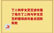 丁二狗宇文灵芝进攻错了地方丁二狗与宇文灵芝的错误进攻差点招致失败