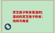灵芝孢子粉末是湿的(湿润的灵芝孢子粉末：功效与用途