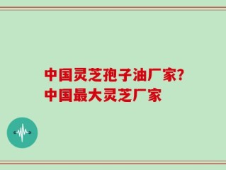 中国灵芝孢子油厂家？中国最大灵芝厂家
