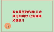五大灵芝的作用(五大灵芝的功效 让你健康又强壮!)
