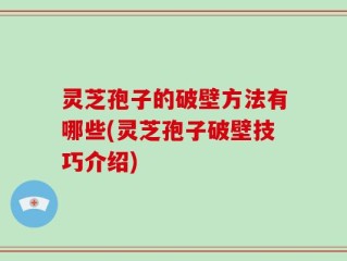 灵芝孢子的破壁方法有哪些(灵芝孢子破壁技巧介绍)