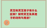 灵芝和灵芝孢子有什么区别？探究灵芝及其孢子的功效与用途？
