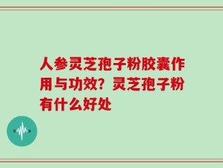 人参灵芝孢子粉胶囊作用与功效？灵芝孢子粉有什么好处