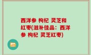 西洋参 枸杞 灵芝和红枣(滋补佳品：西洋参 枸杞 灵芝红枣)
