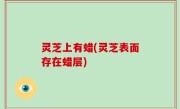 灵芝上有蜡(灵芝表面存在蜡层)