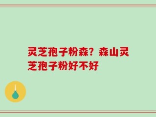 灵芝孢子粉森？森山灵芝孢子粉好不好
